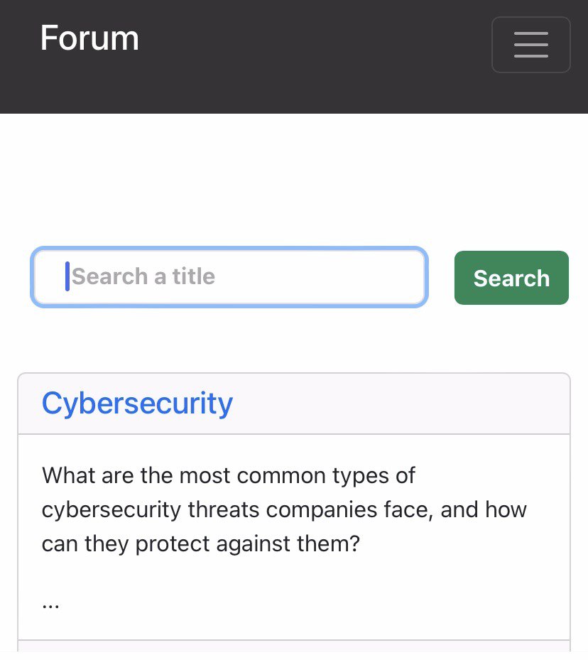 Student exchange forum